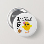 Artist Chick Button (Vorne & Hinten)