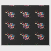 ARTIST FARBE PALETTE GESCHENKPAPIER (Flach)