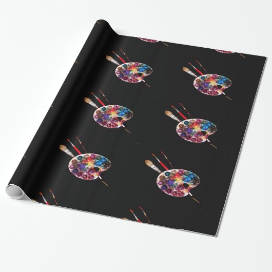 ARTIST FARBE PALETTE GESCHENKPAPIER (Ungerollt)