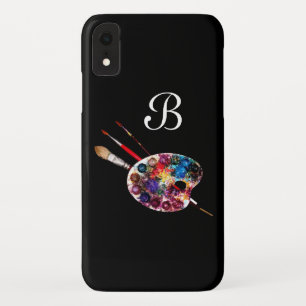 ARTIST FARBE PALETTE MONOGRAMM Black Case-Mate iPhone Hülle