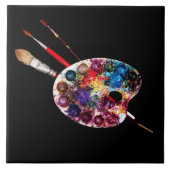 ARTIST FARBPALETTE ANS BRUSHES , Maler Fliese (Vorderseite)