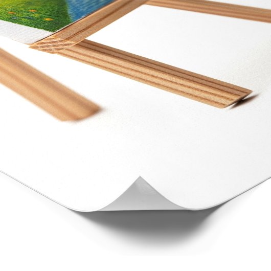 Artist Frog Graphic Poster (Ecke)