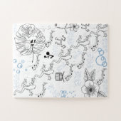 Artist Frog Puzzle (Horizontal)