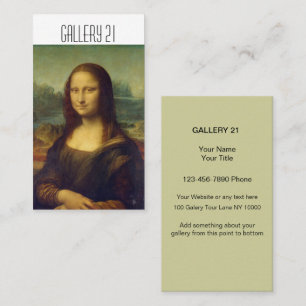 Artist Gallery Classic Business Cards Visitenkarte