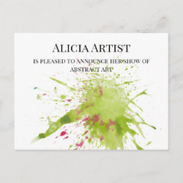 ARTIST GALLERY ZEIGT ANKÜNDIGUNGSPOSTCARD POSTKARTE