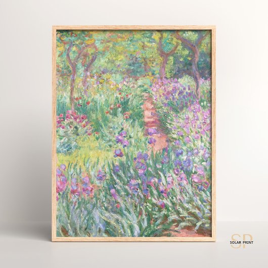 Artist Garden in Giverny 1900 Claude Monet Famous Poster