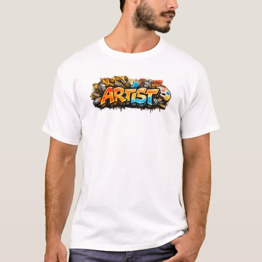 Artist Graffiti Street Art Design T-Shirt (Vorderseite)