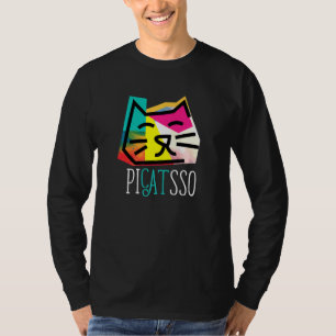 Artist I Art Teacher I Picatsso I Abstrakt Cat T-Shirt