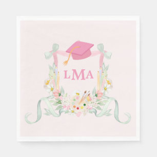 Artist Monogram Foto Abschluss Serviette