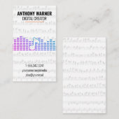 Artist | Musical Notes | Sound Engineer Visitenkarte (Vorne/Hinten)