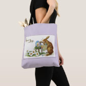Artist Oaster Bunny Lavender Tasche (Von Nahem)