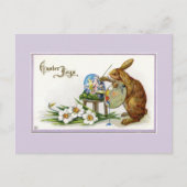 Artist Oster Bunny Lavender Postkarte (Vorderseite)