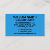 Artist Paint Brush Business Card Visitenkarte (Rückseite)