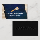 Artist Paint Brush | Goldene Stroke Foil Treuekarte (Vorne/Hinten)