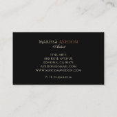 Artist Painting Visitenkarte (Rückseite)