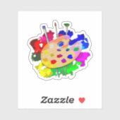 Artist Palette Artist Aufkleber (Blatt)