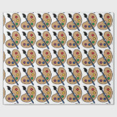 Artist-Palette Geschenkpapier (Flach)