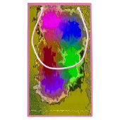 "Artist Palette" Kleine, glänzende Geschenktasche Kleine Geschenktüte (Rückseite)