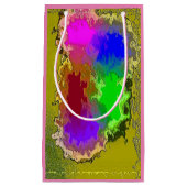 "Artist Palette" Kleine, glänzende Geschenktasche Kleine Geschenktüte (Vorderseite)