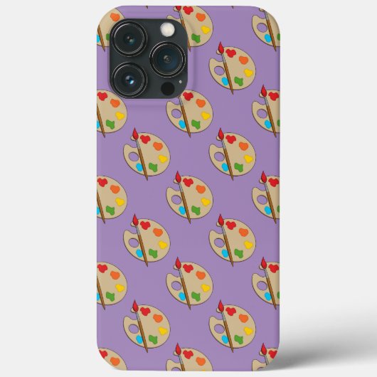 Artist Palette mit Pinsel Case-Mate iPhone Hülle (Rückseite)