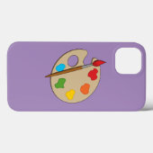 Artist Palette mit Pinsel Case-Mate iPhone Hülle (Rückseite (Horizontal))
