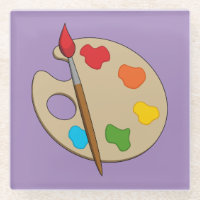 Artist Palette mit Pinsel