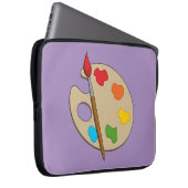 Artist Palette mit Pinsel Laptopschutzhülle (Vorne Rechts)