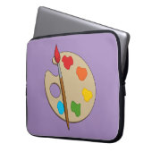 Artist Palette mit Pinsel Laptopschutzhülle (Vorderseite Links)