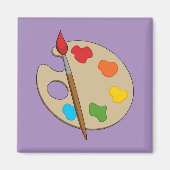 Artist Palette mit Pinsel Magnet (Vorne)