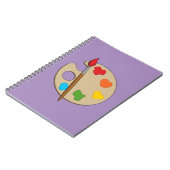 Artist Palette mit Pinsel Notizblock (Linke Seite)