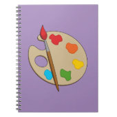 Artist Palette mit Pinsel Notizblock (Vorderseite)