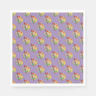 Artist Palette mit Pinsel Serviette