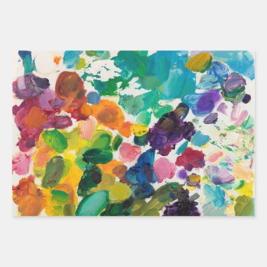 Artist Palette One Geschenkpapier Set (Vorderseite)