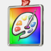 Artist Palette Ornament Aus Metall (Links)