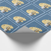 Artist Palette Pinsel Glossy Wrapping Papper Geschenkpapier (Ecke)