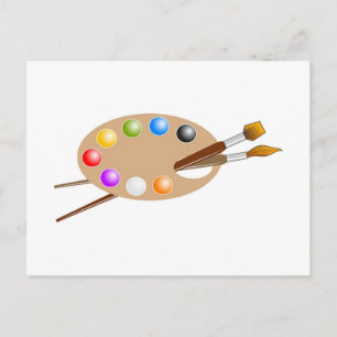 Artist Palette Postkarte