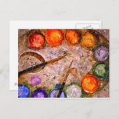 Artist Palette Postkarte (Vorne/Hinten)