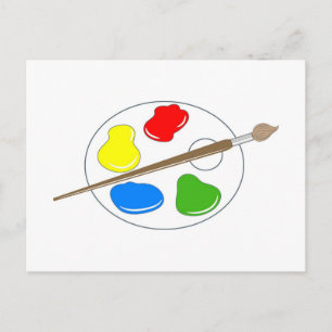 Artist Palette Postkarte