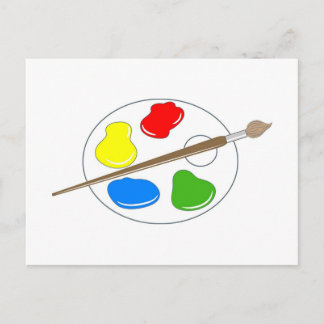 Artist Palette Postkarte