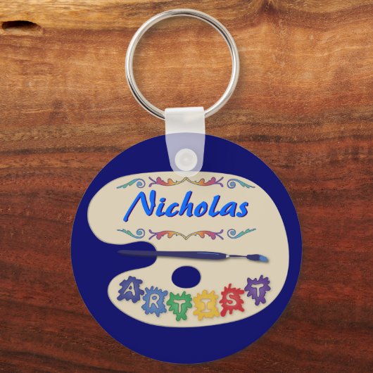 Artist-Palette Schlüsselanhänger (Vorderseite)