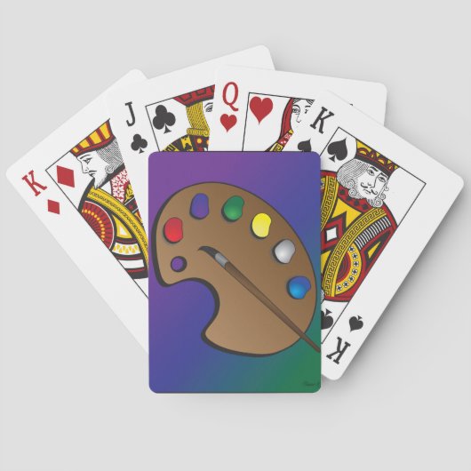 Artist Palette Themed Playing Cards Spielkarten (Rückseite)