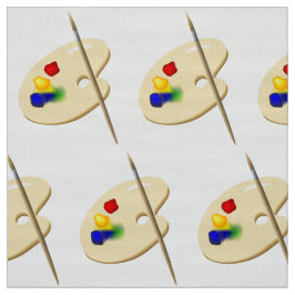 Artist Palette und Brush Stoff