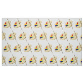 Artist Palette und Brush Stoff (Fat Quarter (45,7 x 55,9 cm))