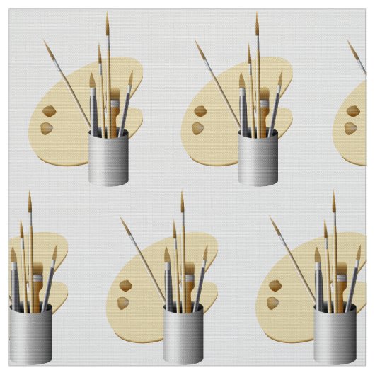 Artist Palette und Pinsel Stoff (Muster)
