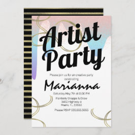 Artist Party Imitate FoxTown Factory Stores Einladung