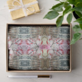 Artist Pink Ivory Brown Groß Abstrakt Geometrisch Seidenpapier (Geschenk)