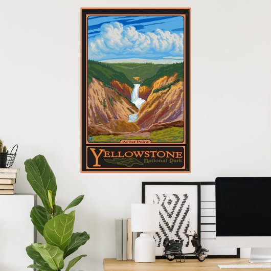 Artist Point - Yellowstone Nat'l Park Poster (Heimbüro)