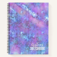 Artist Sketchbook Elegant Lila Holographie