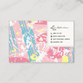 Artist Studio Art Zeichn School Teacher Palette Ca Visitenkarte (Rückseite)