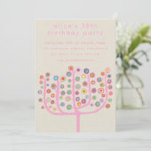 Artist Unique Abstract Tree Painting Einladung (Stehend Vorderseite)